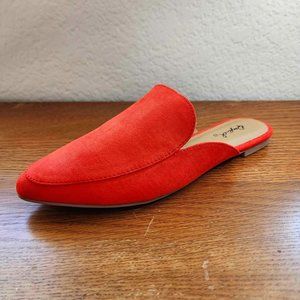 NEW Qupid Mule Slides - Coral - Size 5.5